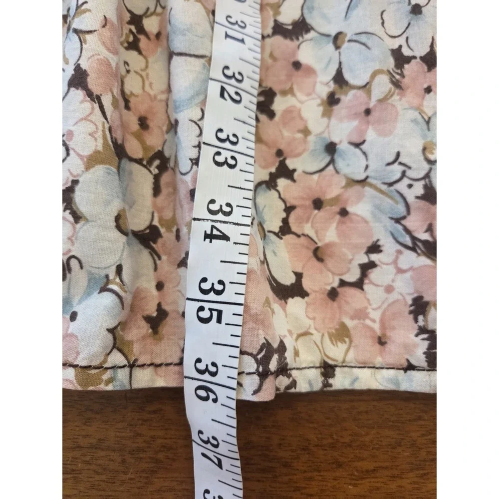 Vtg Reldan Prairie Skirt Women's Sm‎ Med Long Floral Cottagecore Peasant